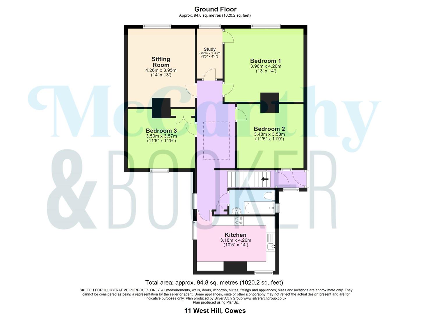 SPACIOUS MAISONETTE IN CENTRAL POSITION - West Hill Road, Cowes floorplan
